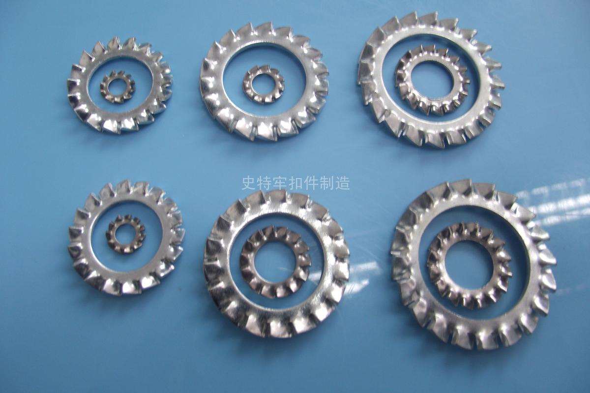 DIN6798A外鋸齒墊圈與DIN6798J內鋸齒墊圈